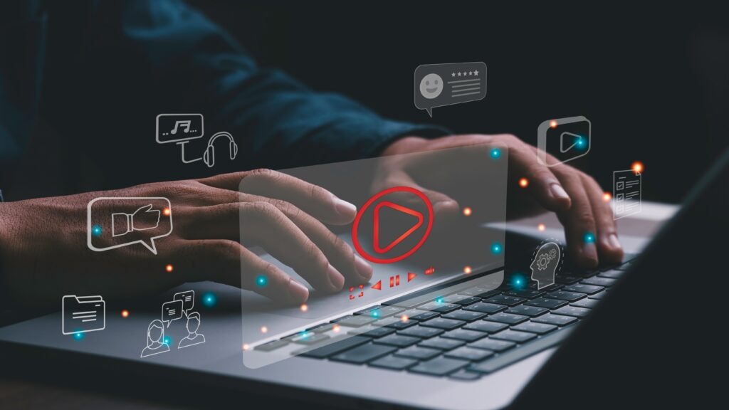 business people use internet technology to study on tablets digital marketing concepts create content on social media use the internet to connect with media video chat do business; Shutterstock ID 2287992321; purchase_order: Limited 2/27/2024; job: ; client: ; other: